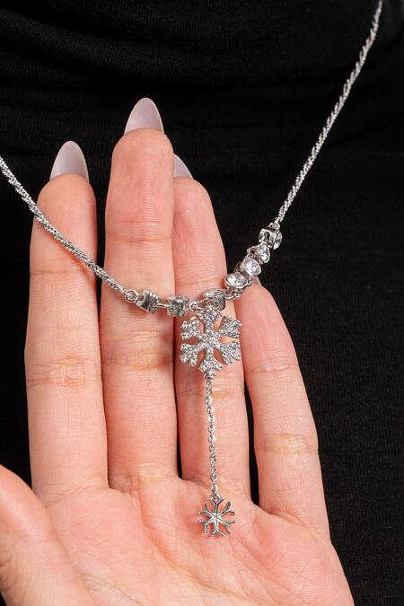 Opalina Soulful Jewellery Petalia Silver Pendant Necklace 