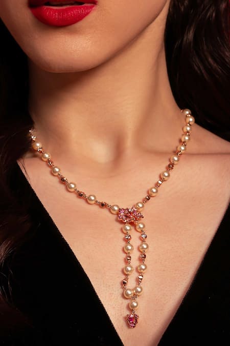 Opalina Soulful Jewellery Amor Rose Gold Plated Necklace 