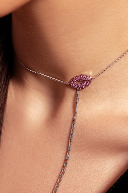 Opalina Soulful Jewellery Claret Kiss Choker Necklace 