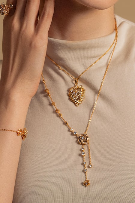 Opalina Soulful Jewellery Rose Glow Pendant Necklace 