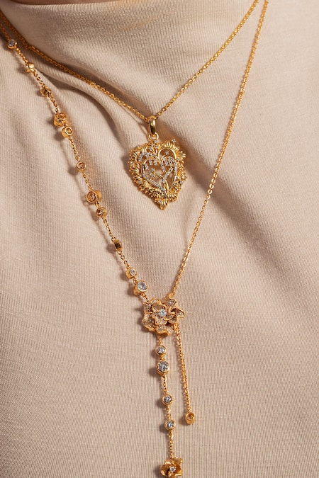 Opalina Soulful Jewellery Rose Glow Pendant Necklace 