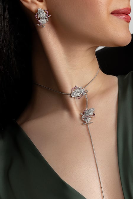 Opalina Soulful Jewellery Princess Butterfly Choker Necklace 