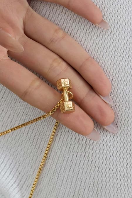 Opalina Soulful Jewellery Gold Love Yourself First Pendant Necklace 