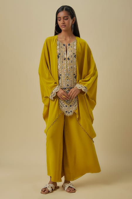 Payal Singhal Designer Embellished Kaftan & Palazzo Set 