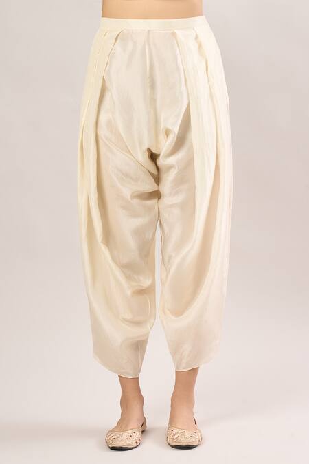 Debyani + CO Red Sequins, Beads Round Neck Floral Embroidered Sapna Peplum Kurta And Dhoti Pant at Aza Fashions Debyani + CO_Red Sequins, Beads Round Neck Floral Embroidered Sapna Peplum Kurta And Dhoti Pant _at_Aza_Fashions