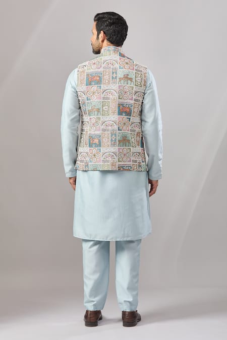 Ariyana By Aza Dori Embroidered Bundi & Kurta Set 