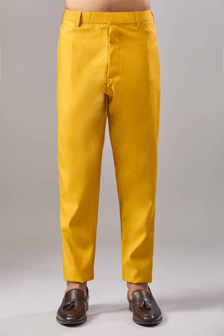 Buy_Aariyana Couture_Yellow Silk Sequins Embroidered Bundi And Kurta Set _Online_at_Aza_Fashions