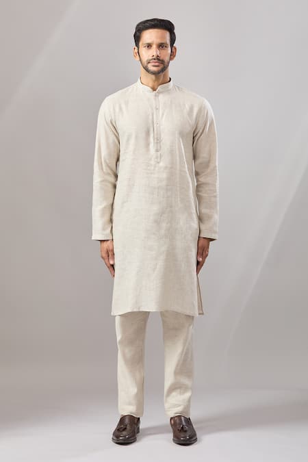 Aariyana Couture Beige Linen Embroidery Bird Bundi And Kurta Set Online at Aza Fashions Aariyana Couture_Beige Linen Embroidery Bird Bundi And Kurta Set _Online_at_Aza_Fashions