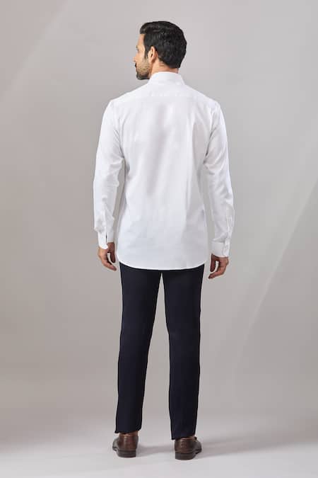 Aariyana Couture Bird Placement Embroidered Casual Shirt 