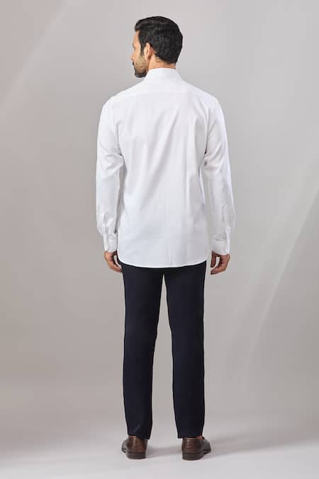 Aariyana Couture Flamingo Placement Embroidered Shirt 