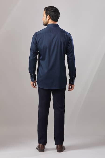 Aariyana Couture Flamingo Bird Embroidered Casual Shirt 