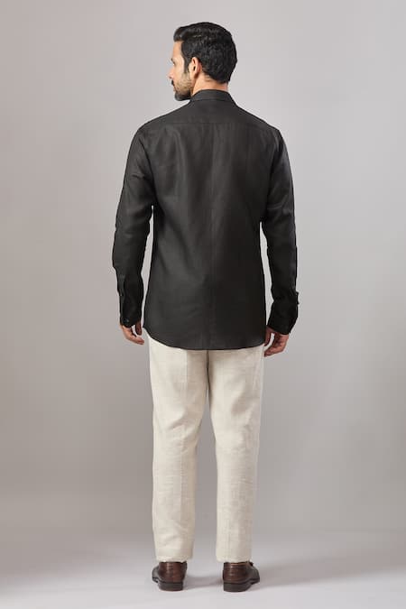 Aariyana Couture Animal Placement Embroidered Casual Shirt 