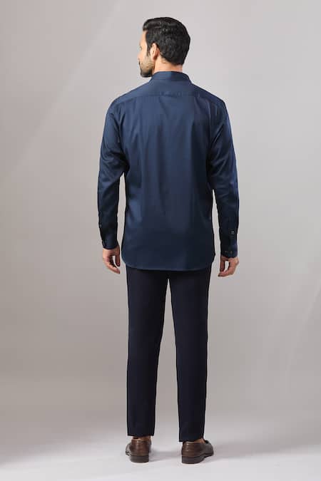 Aariyana Couture Big Panther Placement Embroidered Shirt 