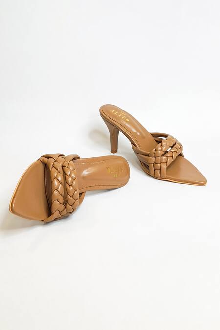 Buy_The Alter_Beige Emily Braided Stilettos _Online_at_Aza_Fashions