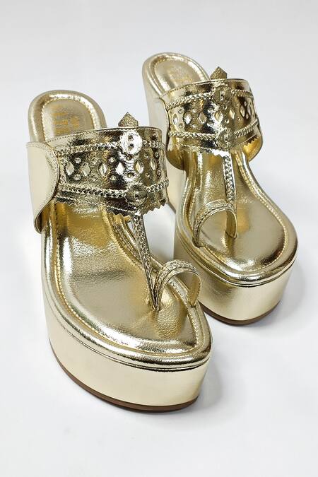 Shop_The Alter_Gold Meera Kohla Wedges 