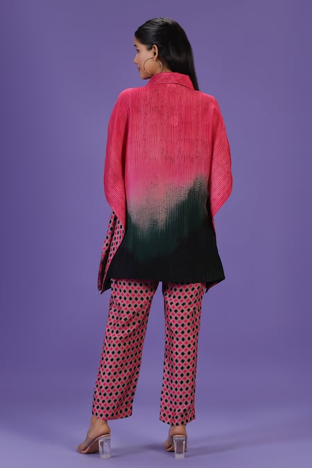 Label Radini Rosé Noir Kaftan & Pant Set 