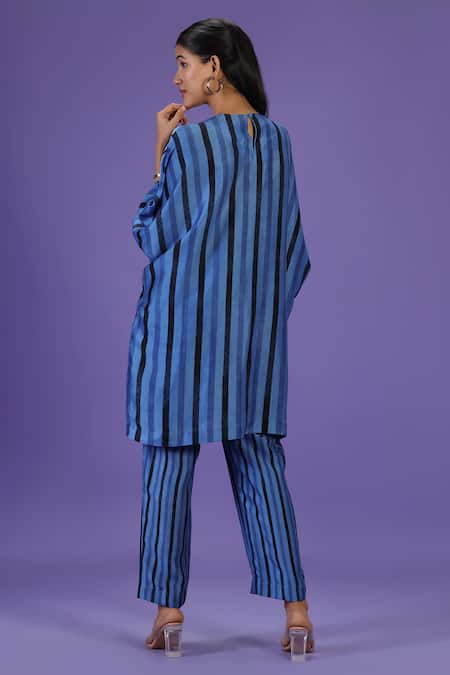 Label Radini Blue Mirage Short Kurta Set 