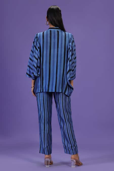 Label Radini Sapphire Breeze Kaftan Coord Set 