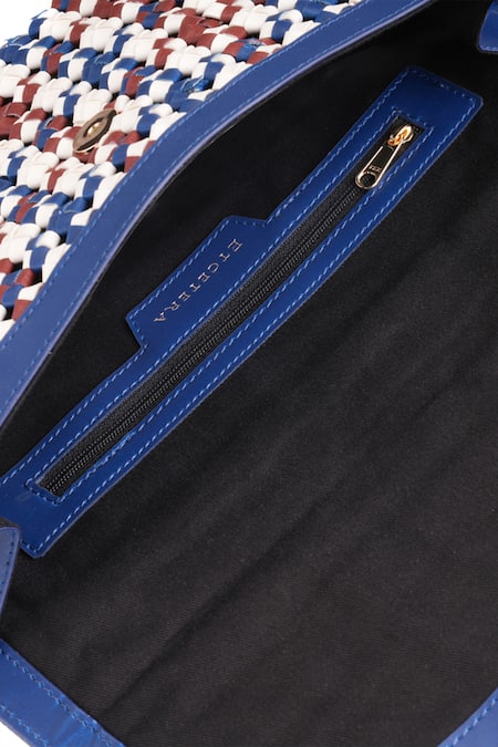 Shop_Etcetera_Multi Color Mosaico Weave Vegan Leather Clutch _Online_at_Aza_Fashions