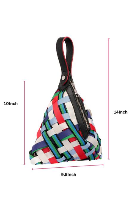 Etcetera_Multi Color Handcrafted Multicolor Wristlet Bag _Online_at_Aza_Fashions