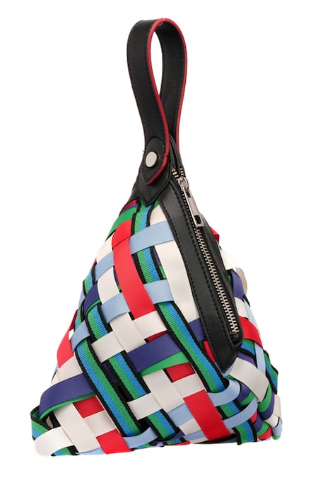 Etcetera Handcrafted Multicolor Wristlet Bag 