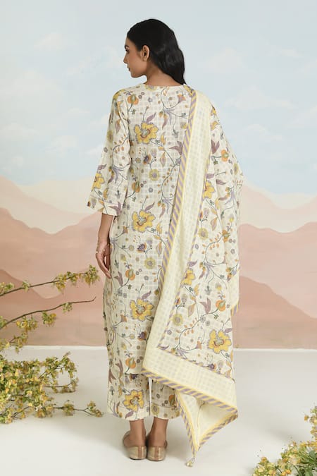 Baise Gaba Dahlia Printed Kurta Set 