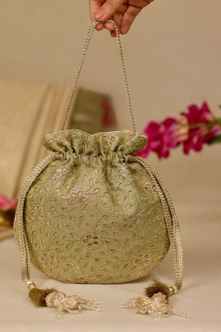 Amyra Tarang Cutwork Potli Bag 