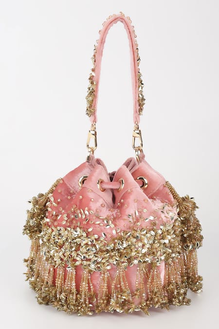 Varun Bahl Rosy Glimmer Potli 