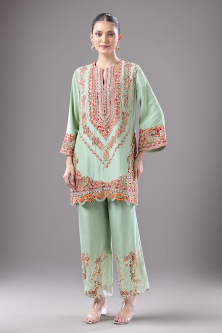 Debyani + CO Chakarvyuk Embroidered Kurta & Salwar 