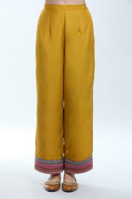 Shop Debyani + CO Pink Silk Embroidery, Zari Round Neck Zardozi Kurta Set Online at Aza Fashions Shop_Debyani + CO_Pink Silk Embroidery, Zari Round Neck Zardozi Kurta Set _Online_at_Aza_Fashions