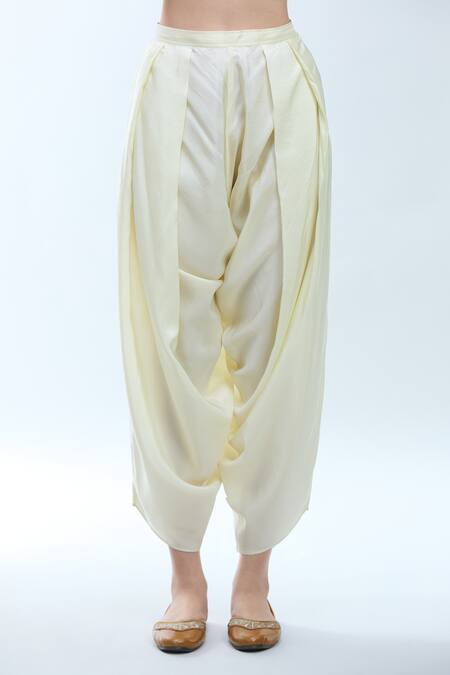 Debyani + CO_Red Silk Embroidery Round Neck Resham Kurta Set _Online_at_Aza_Fashions