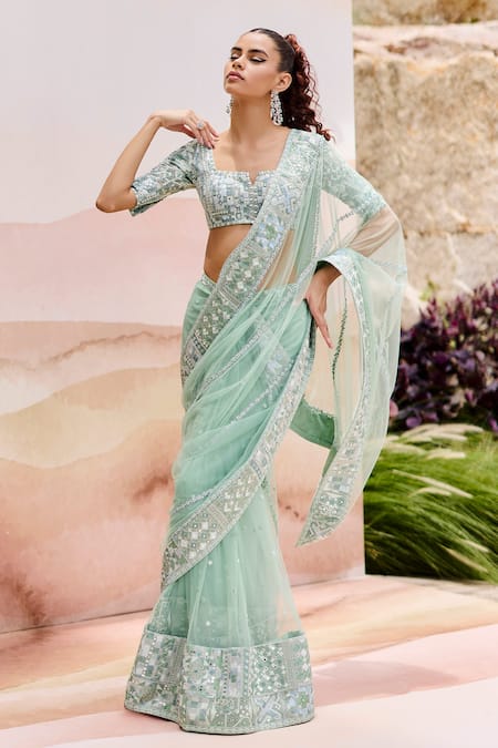 Mishru Silene Designer Saree Set 