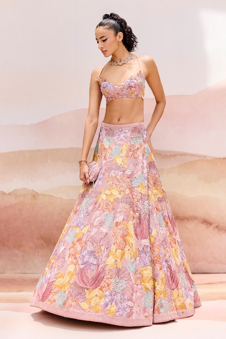 Mishru Freesia Embroidered Lehenga Set 