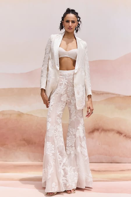 Mishru Wrightii Ivory Blazer Set 