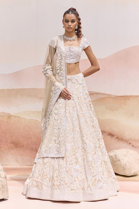 Mishru Itea Organza Bridal Lehenga Set 