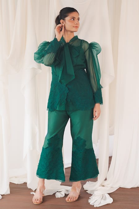 Aanchal Vijaywargi Echo Organza Shirt  