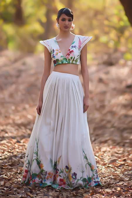 Nirmooha Floral Printed Lehenga Set 