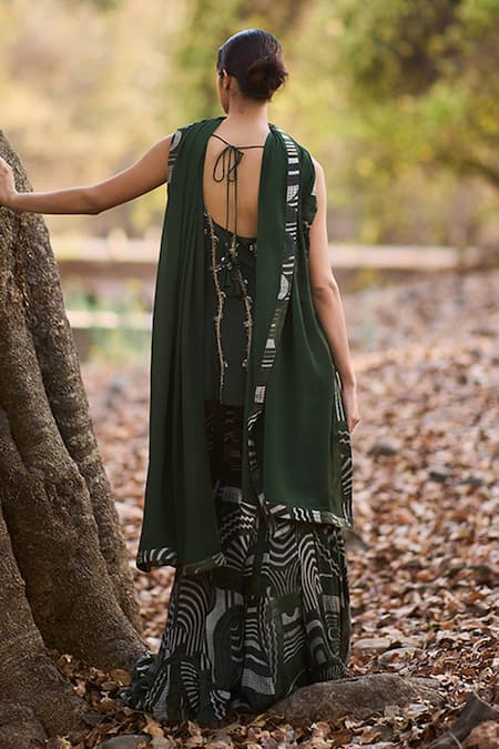 Nirmooha The Vangaurd  Hand Embroidered Sharara Set 