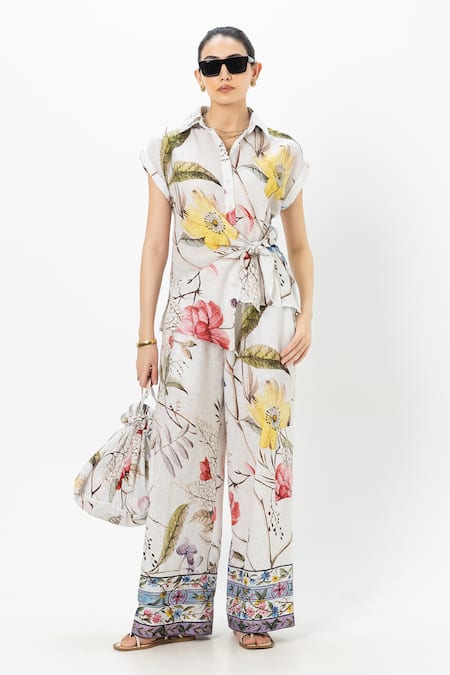 Sobariko Alicia Twist Floral Co-ord Set 