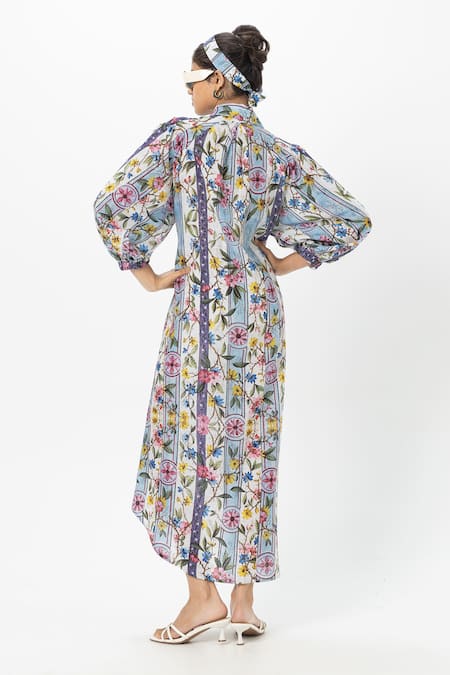 SOBARIKO Chloe Multicolor Midi Dress 