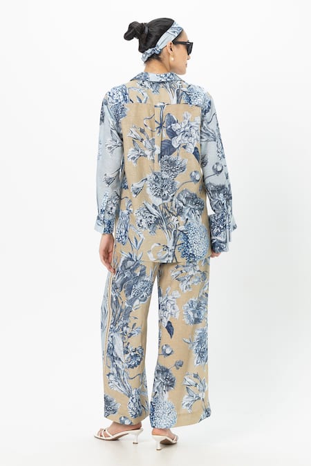 SOBARIKO Floral Print Co-Ord Set 