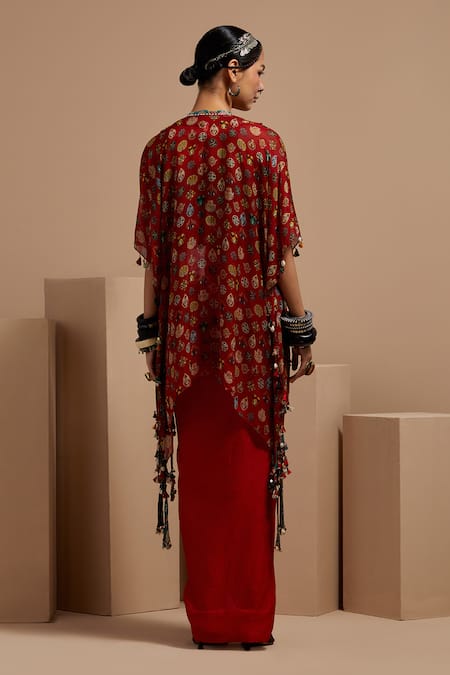 Shop Aseem Kapoor Maroon Cotton, Silk, Satin Sequins, Embroidery Sequence Highlighted Crop Top at Aza Fashions Shop_Aseem Kapoor_Maroon Cotton, Silk, Satin Sequins, Embroidery Sequence Highlighted Crop Top _at_Aza_Fashions