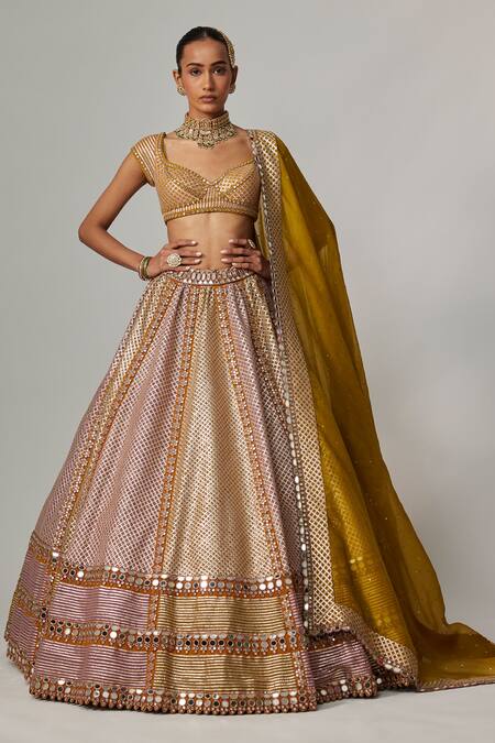 Buy Vvani By Vani Vats Multi Color Georgette, Organza Gota Patti Multicolor Heavy Metallic Lehenga Set Online at Aza Fashions Buy_Vvani By Vani Vats_Multi Color Georgette, Organza Gota Patti Multicolor Heavy Metallic Lehenga Set _Online_at_Aza_Fashions