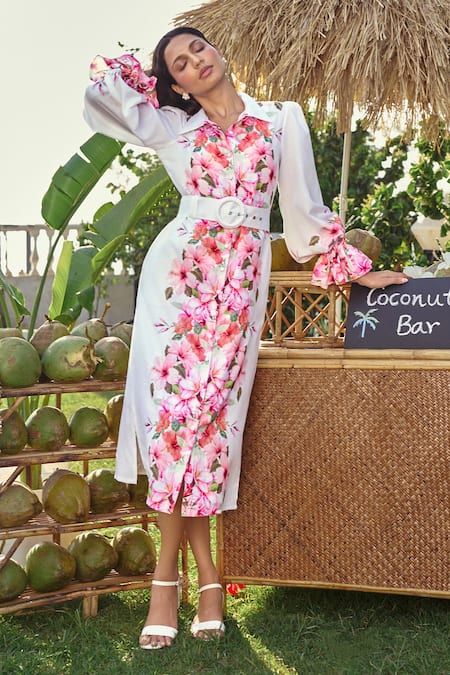 Verano By Tanya Floral Print Danna Midi Dress 