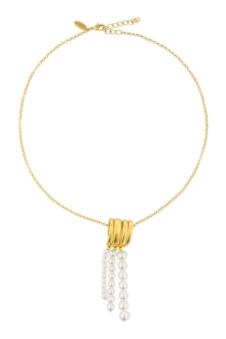 Zariin Scent of the Sea Pearl Pendant Necklace 