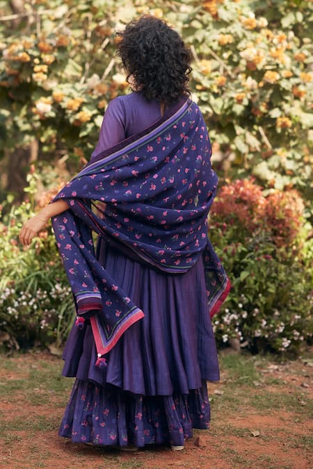 Paulmi And Harsh Grape Jelly Anarkali Set with Dupatta 