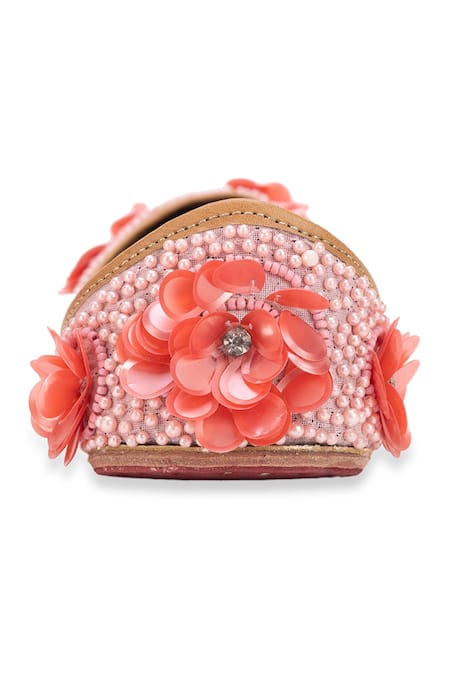 Buy_5elements_Pink Designer Snowdrop Jutti _Online_at_Aza_Fashions