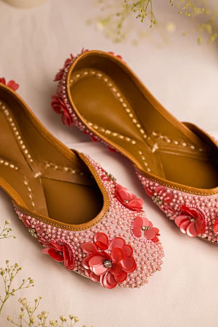 5elements_Pink Designer Snowdrop Jutti _at_Aza_Fashions