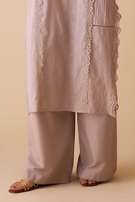 Buy Bunka Beige Cotton Delna Palazzo Pants Online at Aza Fashions Buy_Bunka_Beige Cotton Delna Palazzo Pants _Online_at_Aza_Fashions