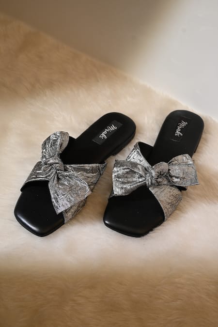 Miraki Bow Slide Flats 